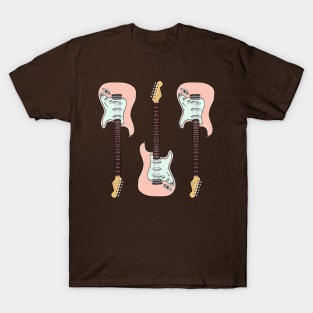 Triple Shell Pink Stratocaster T-Shirt